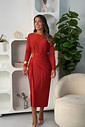 Vestido Grécia outono ferrugem