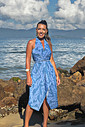 conjunto saída 1001 formas curta azul maré conjunto saída 1001 formas curta azul maré