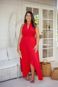Saída 1001 formas longa vermelho Saída 1001 formas longa vermelho