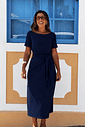 Vestido Basiquinho azul marinho Vestido Basiquinho azul marinho