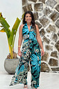 Conjunto calça macacão e top flora preta Conjunto calça macacão e top flora preta