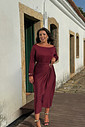 Vestido Grécia outono bordô Vestido Grécia outono bordô