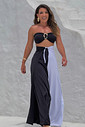Conjunto calça e macacão duo preto e branco Conjunto calça e macacão duo preto e branco
