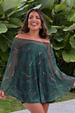 Bata em tule & top esmeralda Bata em tule & top esmeralda