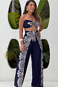 Conjunto Calça Macacão azul serana Conjunto Calça Macacão azul serana