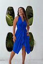 Conjunto saída 1001 formas curta & top azul royal