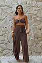 Conjunto Calça Macacão Marrom