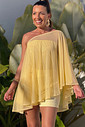 Bata em tule & top amarelo Bata em tule & top amarelo