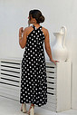 Vestido midí poá preto Vestido midí poá preto