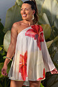 Bata em tule & top hibisco