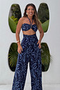 Conjunto calça macacão Jardim celeste Conjunto calça macacão Jardim celeste