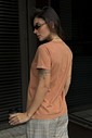 T SHIRT _  COFFEE LESS DRAMA  _  TERRACOTA
