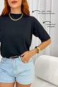 T SHIRT GOLA ALTA _ [SEM ESTAMPA]