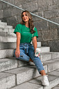 CROPPED OVERSIZE _  LIFE´S  TOO SHORT _  VERDE CROPPED OVERSIZE _  LIFE´S  TOO SHORT _  VERDE
