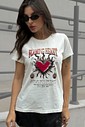 T SHIRT _  FLAMING HEART