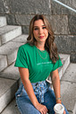 CROPPED OVERSIZE _  LIFE´S  TOO SHORT _  VERDE CROPPED OVERSIZE _  LIFE´S  TOO SHORT _  VERDE