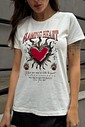T SHIRT _  FLAMING HEART