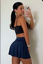 CONJUNTO: TOP FIT BLACK E SHORT SAIA ACTIVE NAVY