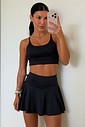CONJUNTO: TOP FIT BLACK E SHORT SAIA ACTIVE BLACK