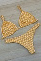 CONJUNTO: TOP SIMPLE E CALCINHA DUDA XADREZ SUN