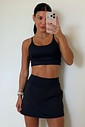 CONJUNTO: TOP E SAIA FIT BLACK