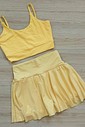 CONJUNTO: TOP FIT MEL E SHORT SAIA ACTIVE BUTTER