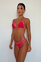 CONJUNTO: TOP SIMPLE E CALCINHA DUDA RED+PINK