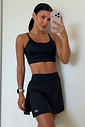 CONJUNTO: TOP E SAIA FIT BLACK