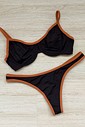 CONJUNTO: TOP GABI E CALCINHA DUDA BLACK+TERRA