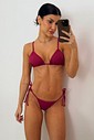 Conjunto: Top Simple e Calcinha Ripple Marsala Conjunto: Top Simple e Calcinha Ripple Marsala