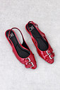 Sapatilha Bico Fino Slingback Offline com Fivela Dupla