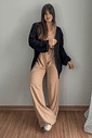 Cardigan em tricô preto Cardigan em tricô preto
