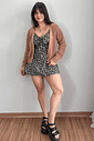 Cardigan curto em tricô bege Cardigan curto em tricô bege