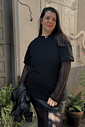 Camiseta oversized preta Camiseta oversized preta