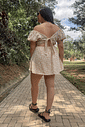 Macaquinho dress estampa off floral Macaquinho dress estampa off floral