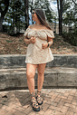 Macaquinho dress estampa off floral Macaquinho dress estampa off floral
