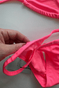 Biquíni Fita Cortininha Rosa Neon Biquíni Fita Cortininha Rosa Neon