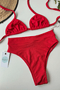Biquíni Hot pants Cortininha Vermelho Biquíni Hot pants Cortininha Vermelho