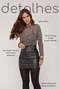 Blusa de tule animal print onça Blusa de tule animal print onça