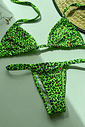 Biquíni Fita Cortininha Animal Print com Neon Biquíni Fita Cortininha Animal Print com Neon