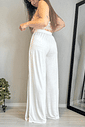 Pantalona com fenda Off White Pantalona com fenda Off White