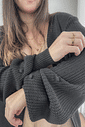 Cardigan em tricô preto Cardigan em tricô preto