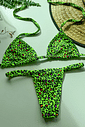 Biquíni Fita Cortininha Animal Print com Neon Biquíni Fita Cortininha Animal Print com Neon