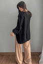 Cardigan em tricô preto Cardigan em tricô preto
