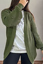 Cardigan em tricô verde Cardigan em tricô verde