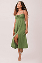 Vestido Midi Cecilia Verde Musgo Vestido Midi Cecilia Verde Musgo