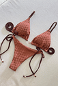 Conjunto Maya texturizado - Marrom Conjunto Maya texturizado - Marrom