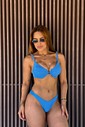 Biquini aro Sofie com asa delta - Azul Biquini aro Sofie com asa delta - Azul