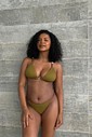 Conjunto Angelica ( verde/marrom)