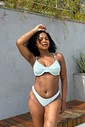 Conjunto Manu com Calcinha Asa Delta Fio Duplo Azul bebê
